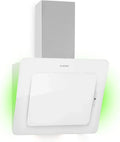 Klarstein kopffreie Dunstabzugshaube Helena, 60 cm Wandmontage, 595 m³/h, RGB Licht, Umluft & Abluft, LED, Touch-Bedienung, Weiß
