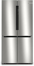 Bosch Serie 4 Kühlschrank mit Gefrierkombination, 183x91 cm, 405L Kühl- und 200L Gefrierraum, VitaFresh für längere Frische, NoFrost Technik, gleichmäßige LED-Beleuchtung